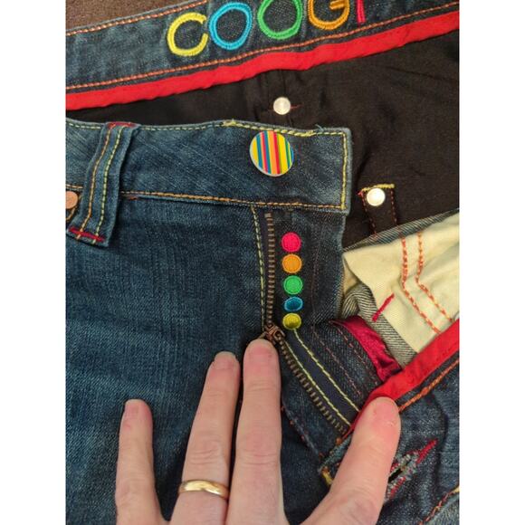 Coogi Embroidered Jeans Women's 5/6 33 1/2L - Picture 6 of 14